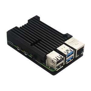 适用于 <span class=keywords><strong>Raspberry</strong></span> <span class=keywords><strong>Pi</strong></span> <span class=keywords><strong>4</strong></span> 第 B 代的双风扇冷却铝制保护壳 - Product Image 5