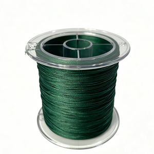 Prix direct usine – Bobine de 500 m – Ligne de pêche tressée PE <span class=keywords><strong>4</strong></span> brins – Vert foncé – Ligne de pêche robuste pour eau salée - Product Image 3
