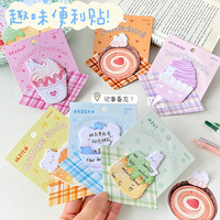Bloc-notes adhésifs en forme mignonne en gros, étiquettes de rappel de message pour les étudiants, en stock pour une utilisation en papeterie
