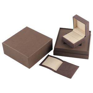 Flip Open Hard Rigid <b>Biodegradable</b> Art <b>Paper</b> Jewelry Gift Box with Sponge Lining Embossing Matte Finish Custom Logo Size Options - Product Image 5