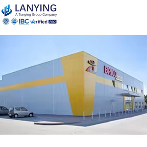 Mới mô-đun prefab kim loại xây dựng lưu trữ vật liệu xây dựng Cấu trúc thép di động hội thảo xây dựng kho đúc sẵn - Product Image 3