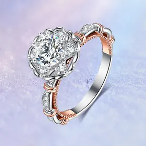 Igi Maatwerk Igi Gia 18K Wit Goud D-F Kleur Vvs1 Helderheid Dvd Lab Gemaakt Diamanten Verlovingsring Voor Vrouwen