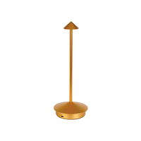 Lampe de table LED à intensité variable avec interrupteur tactile en alliage d'aluminium portable pour hôtel, restaurant, extérieur nordique, avec cordon de charge sans fil