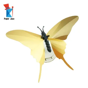 कीट संग्राहकों के लिए प्रचार मूल्य उपहार उत्तम और यथार्थवादी हाथ शिल्प 3डी पहेली तितली मॉडल