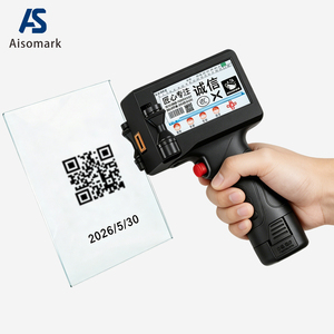 Aisomark 12.7mm 手持式喷墨T恤打印机 便携式手持式喷墨打印机，用于打印有效期、二维码、批号、塑料袋等 - Product Image 1