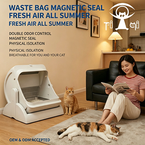 Caixa de Areia Inteligente ChongxinIOT com 10% de Desconto, Limpeza Automática com Um Toque, Design de Segurança Física, Sem Grampo para Gatos - Product Image 3