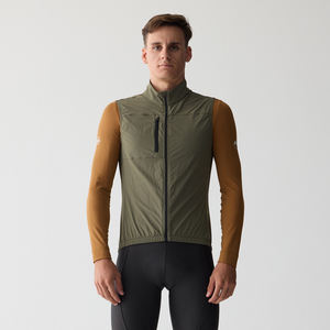 Gilet <span class=keywords><strong>de</strong></span> cyclisme léger pour hommes Gilet coupe-vent compressible marque privée personnalisée cyclisme sans manches - Product Image 2