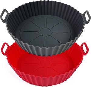 Air Fryer Silicone Liners 8.6'' Eco-Friendly Custom Color Food Safe Non-Stick Basket Oven <b>Accessories</b> - Product Image 1