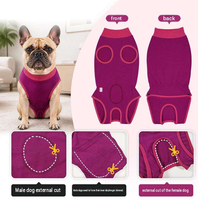 Combinaison de récupération réglable pour chien – Protection post-chirurgicale solide, gilet chirurgical, vêtement d'intérieur, sweat à capuche pour chien