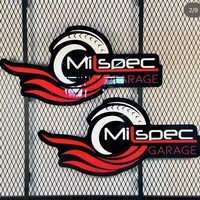 Plaque en acrylique pour décoration de salle de sport, logo personnalisé découpé au laser, lettre en acrylique, miroir, marque business design