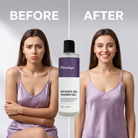 Gel Douche Hygiène Intime Douceur, Contrôle des Odeurs et Nourrissant pour la Peau, Équilibrant le pH, Marque Blanche