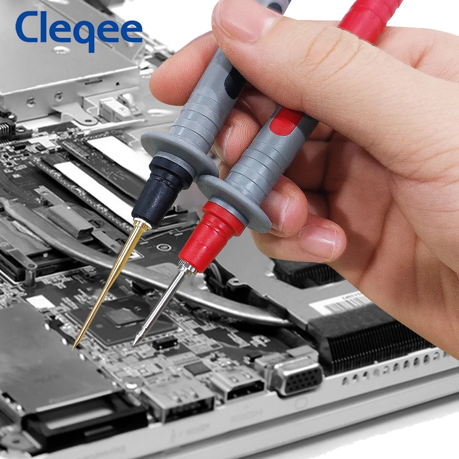 Multifunktionsmultimeter Probe Kit Piercing IC Test Haken Blei Nadel 4mm Bananenstecker Krokodilklemmen-Stick-Clamp