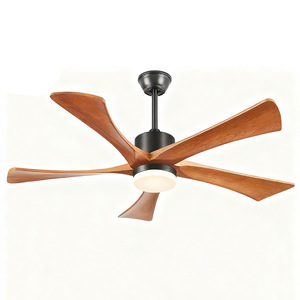 Outdoor <b>Ceiling</b> Fan 52 Inch Wood Blades With <b>Light</b> DC Motor Reversible Airflow Quiet Design <b>Remote</b> <b>Control</b> - Product Image 5