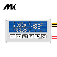 12V 4A 48W Anti-Fog-Touch-Schalter 6 Tasten CCT mit USB-Buchsen temperatur anzeige und Zeit für spiegel induktive Schalter