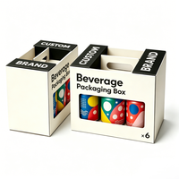 Boîtes en papier surdimensionnées pour 6 bières, emballage pour boissons en grandes quantités, pour canettes de 500 ml, vente en gros