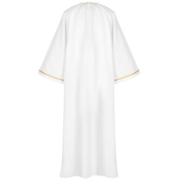 Robe de chœur d'église à manches longues, robe blanche d'ange en polyester, service OEM