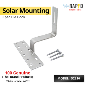 Montage solaire Cpac crochet de tuile panneaux solaires Thai solaire toit produit en gros de la Thaïlande usine OEM est acceptable - Product Image 6