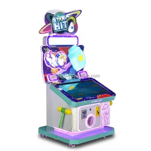 2024 Amusement Kid Game Machines 32" LCD Star Hit Hammer Hitting Video Lottery Game Machine For Double Player