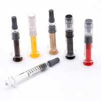 1ml 2.25ml 3ml 5ml 10ml Seringue Borosilicate Piston Plastique Doré Argent Métal Piston Seringue Verre 1ml Luer Lock Syinge