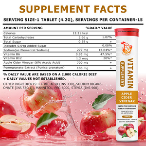 Tabletas de Suplementos Vitamínicos OEM ODM con Vitamina B12 y Vinagre de Sidra de Manzana que Promueven una Piel Radiante, Uñas y Cabello Más Fuertes - Product Image 6