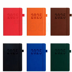 Gamme de couleurs complète, carnet de planification journalier à couverture rigide personnalisée avec grille à points épais de qualité supérieure, élastique, 2023 2024 - Product Image 2
