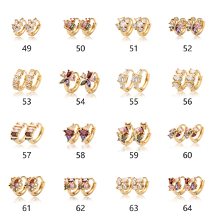 IPMIN Orecchini da Donna con Zirconia Placcati in Oro 22 Carati <span class=keywords><strong>Moda</strong></span> 2020 Earrubfs - Product Image 3
