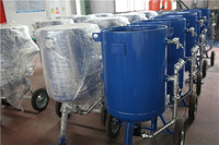 Pot de sablage 100L Sandblaster en acier grain grenaillé