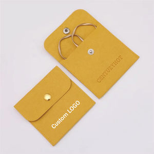 Custom con logo stampato piccolo sacchetto in microfibra di velluto scatola di gioielli scamosciati confezione regalo sacchetto con inserto per la visualizzazione di gioielli - Product Image 1