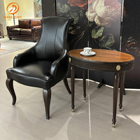 Table basse de salon de luxe en bois, design classique, personnalisable, de style européen, pour villa et appartement de luxe