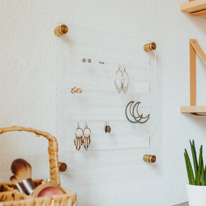 ที่วางต่างหูแบบแขวนต่างหูอะคริลิคแบบตั้งติ<span class=keywords><strong>ด</strong></span>ผนังสำหรับกระดุมและห้อยเครื่องประดับ - Product Image 5