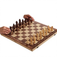 Jeu d'échecs magnétique en bois massif, échiquier pliable, jeu de stratégie portable pour enfants, étudiants, entraînement