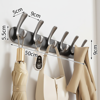 Crochet magnétique en acier au carbone style crème, à suspendre sur la porte, sans perçage, adhésif puissant, pour vêtements, chapeaux, sacs, clés