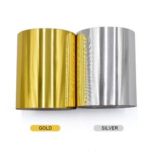 <span class=keywords><strong>1.2</strong></span> x 400ft pelle abbronzante macchina PU trasferimento di calore anodizzato dorato decorazione fai da te panno pacchetto scatola stampa a caldo carta stagnola - Product Image 3