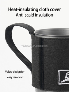 Sistema de estufa para mochileros y acampada de 0.5L, equipo de cocina de aluminio propano para exteriores, olla portátil, cocina estilo <span class=keywords><strong>JetBoil</strong></span> - Product Image 3