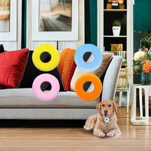 现代豪华狗遛狗式项圈条纹图案软尼龙Airtag盒多色硅胶材料 - Product Image 4