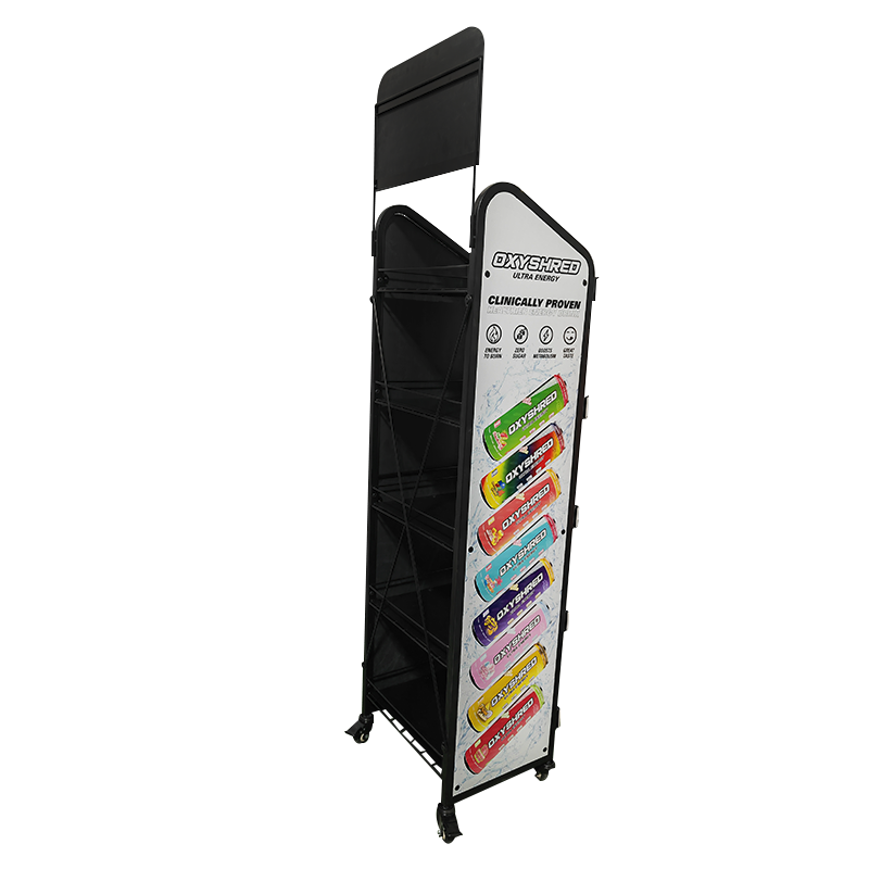 Apache Custom Metal Beverage Display Rack for Beverage Bottles and Beer Cans for Supermarkets or Liquor Stores — view 6
