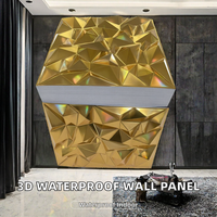 Panneau mural 3D en PVC moderne de luxe imperméable pour la décoration intérieure dans les hôtels, les bureaux, les villas, les gymnases