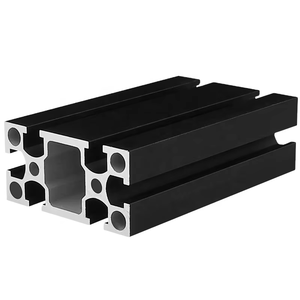 Hồ sơ nhôm công nghiệp tiêu chuẩn quốc gia 4080w-5. 0 dày màu đen oxy hóa bàn làm việc Mặt nạ khung hồ sơ - Product Image 4