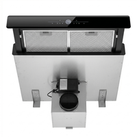 Hotte aspirante de cuisine électrique ultra-silencieuse de 60 cm en acier inoxydable à aspiration descendante pour usage hôtelier et domestique