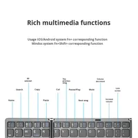 Clavier sans fil mini ultra-fin pliable à 70 %, matériau ABS, bureau, femmes, bureau, portable