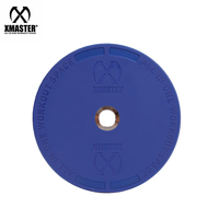 Pelat Beban Powerlifting Urethane Terkalibrasi 10kg-25kg Toleransi 1% Pelat Berat PU