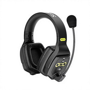 Système d'intercom <span class=keywords><strong>sans</strong></span> <span class=keywords><strong>fil</strong></span> Full-Duplex Fengdi WiTalk avec <span class=keywords><strong>casque</strong></span> monté sur <span class=keywords><strong>la</strong></span> tête <span class=keywords><strong>pour</strong></span> les directeurs de diffusion en direct et de production cinématographique et télévisuelle - Product Image 1