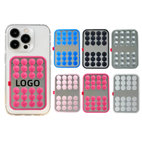Soporte de Teléfono con Espejo de Succión de Silicona con Logotipo Personalizado Titan, Soporte de Teléfono Reutilizable Manos Libres, Soporte para Smartphone para Selfies, Maquillaje, Auto, Portátil