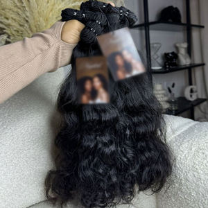 Lot de Cheveux Naturels Bruts Non Traités du Cambodge 15A, Fournisseurs de Cheveux Humains en Paquets, Cheveux Humains Brésiliens Vierge de Qualité Mink avec Cuticules Alignées - Product Image 3