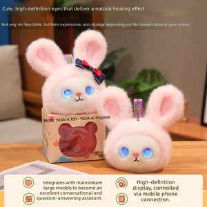 <span class=keywords><strong>Robot</strong></span> en peluche intelligent Tuya pour enfants, jouet parlant, enseignement de l'anglais, compagnon émotionnel, écran LCD, Wi-Fi, charge Type-C - Product Image 1