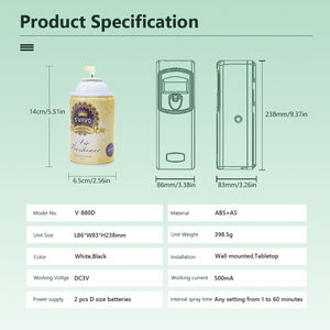 Dispenser di deodoranti per ambienti a spruzzo automatico per bagno e per camera dispenser di profumo per profumazione - Product Image 4