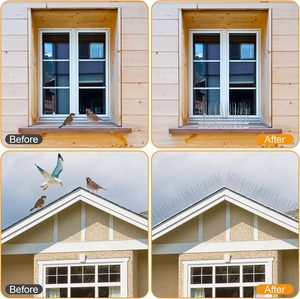 Piques anti-oiseaux en <span class=keywords><strong>PC</strong></span> massif résistant aux UV, écologiques, pour extérieur, anti-pigeons, répulsif pour chats, pour toits, murs, clôtures et avant-toits, sécurité - Product Image 5