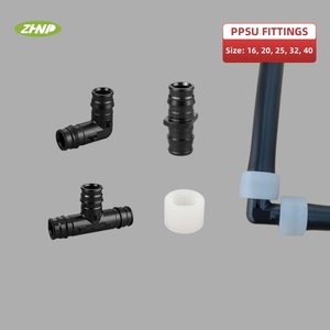 중국 파이프 제조업체 최저가 PPSU 무연 폴리 합금 냉간 팽창 90 도 20mm 물 공급 용 팔꿈치 - Product Image 6