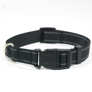 Custom <strong>Dog</strong> <strong>Collar</strong> Reflective Faux Nylon <strong>Collar</strong> Basic Solid Color Night <strong>Collar</strong> Pet Luxury - Product Image 6