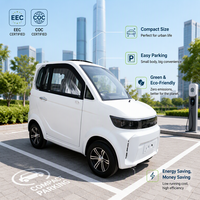 Quadricycle électrique à deux portes et trois places avec certification européenne EEC et COC